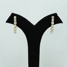 Round Neck Zircon/AD Necklace Set 12973-34