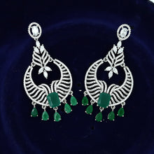 Green Zircon/AD Earring 16413-3560