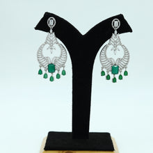 Green Zircon/AD Earring 16413-3560