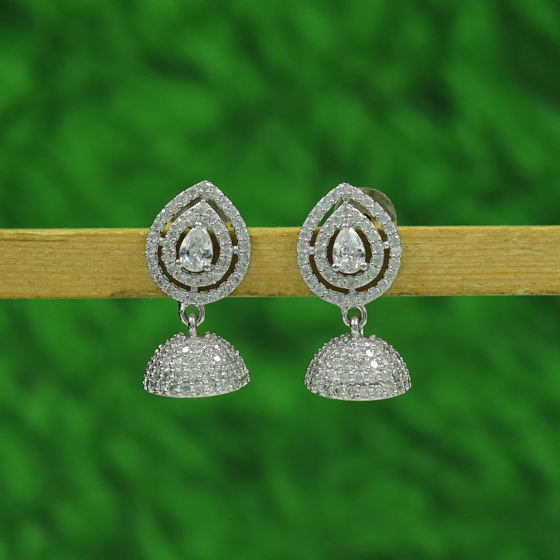 Jhumki Zircon/AD Earring 16674-33