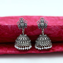 Jhumki Oxidized Earring 12620-28