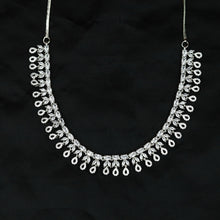 Round Neck Zircon/AD Necklace Set 12938-31