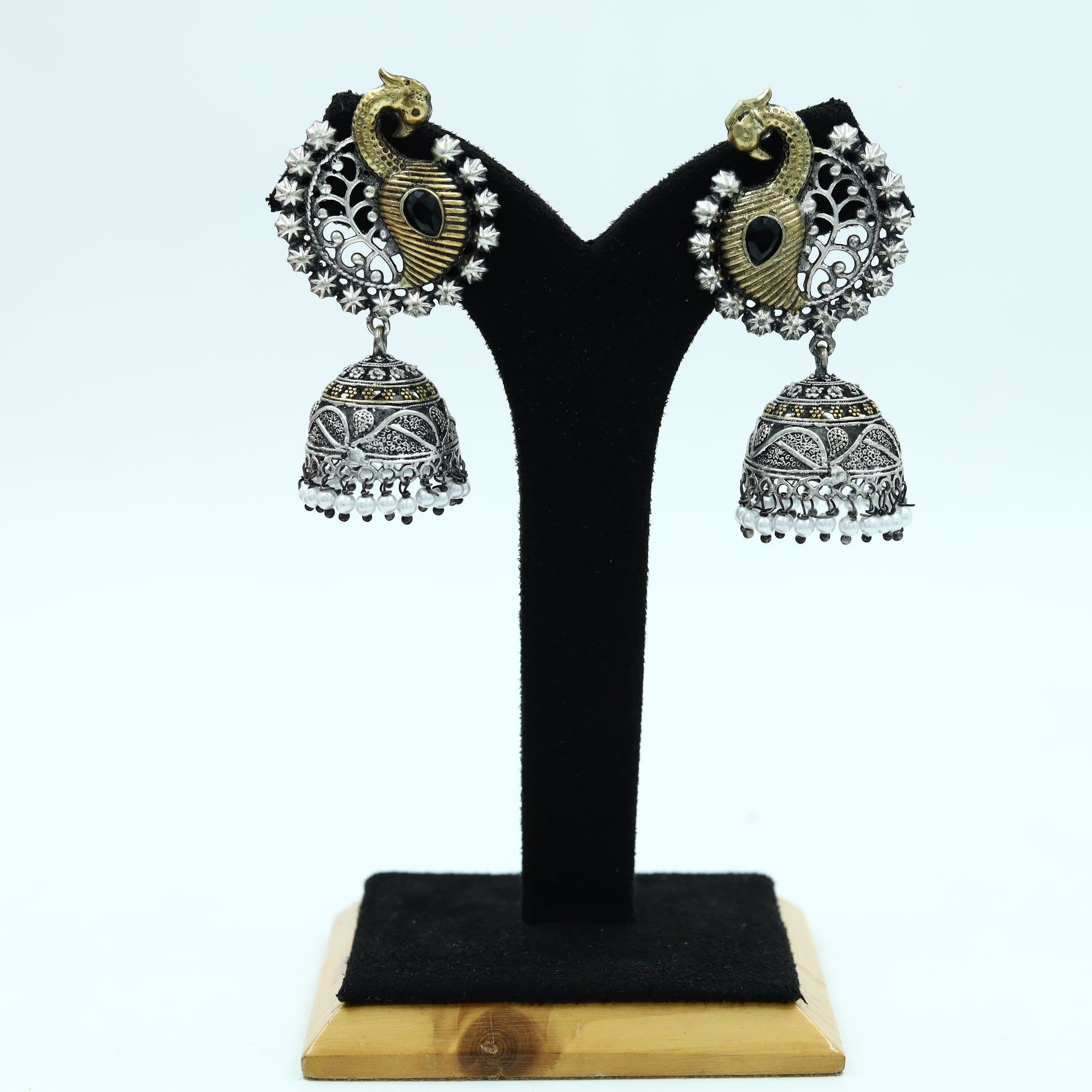 Jhumki Oxidized Earring 12642-28