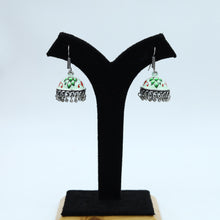 Meenakari Jhumki Oxidized Earring 12622-28
