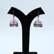 Meenakari Jhumki Oxidized Earring 12622-28