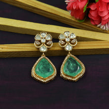 Sabyasachi Inspired Moissanite light Kundan Earring 16821-87