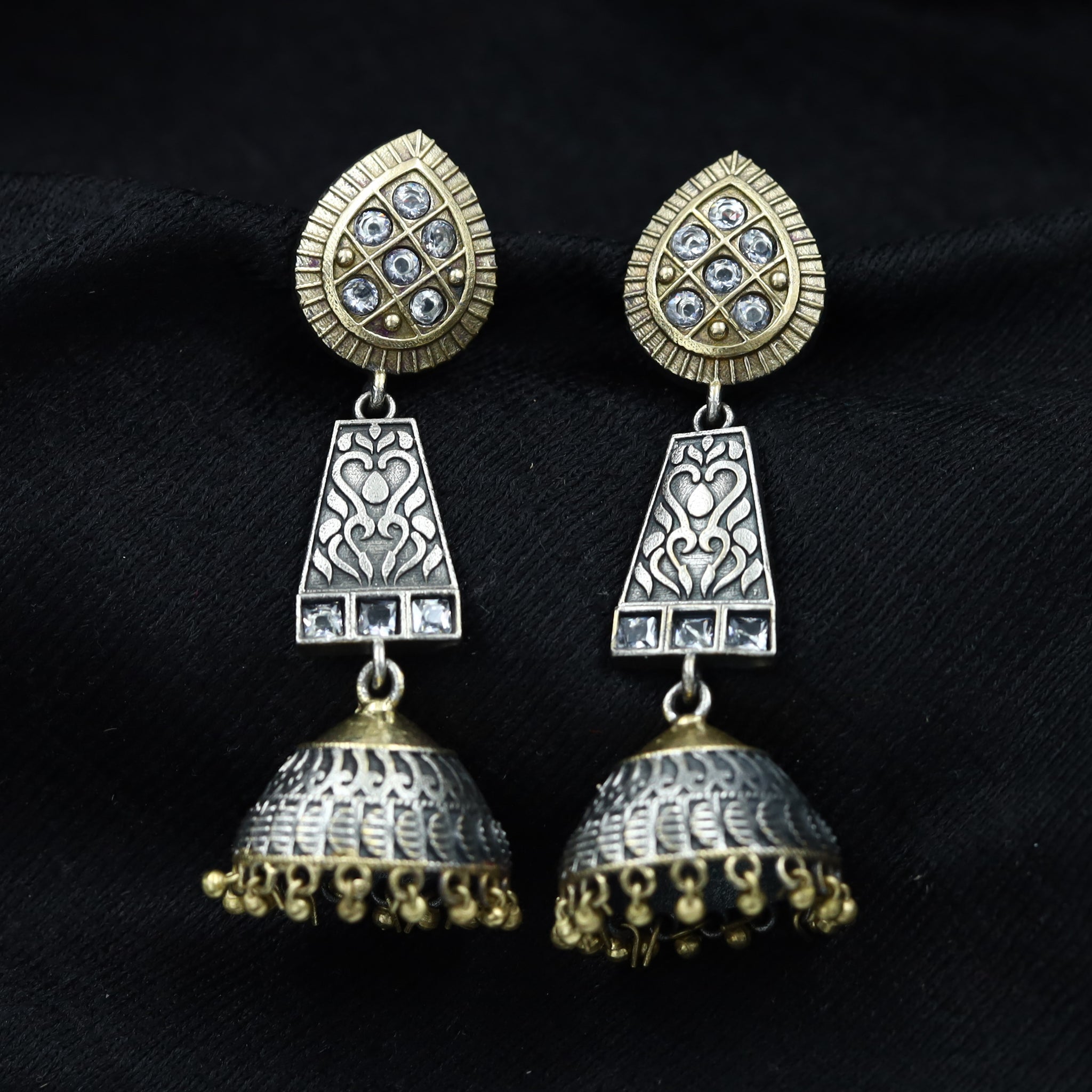 Jhumki Oxidized Earring 13170-33