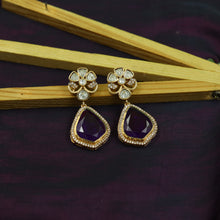 Sabyasachi Inspired Moissanite light Kundan Earring 16821-87