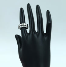 Pure Silver 925 Hallmarked  Couple Ring 7979-22