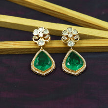 Sabyasachi Inspired Moissanite light Kundan Earring 16821-87
