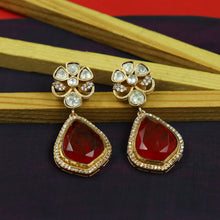 Sabyasachi Inspired Moissanite light Kundan Earring 16821-87