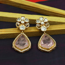 Sabyasachi Inspired Moissanite light Kundan Earring 16821-87