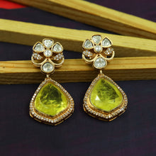 Sabyasachi Inspired Moissanite light Kundan Earring 16821-87