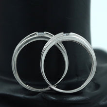 Pure Silver 925 Hallmarked Couple Ring 7980-22