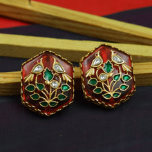 Sabyasachi Inspired Moissanite Tops/Studs Kundan Earring 16819-87