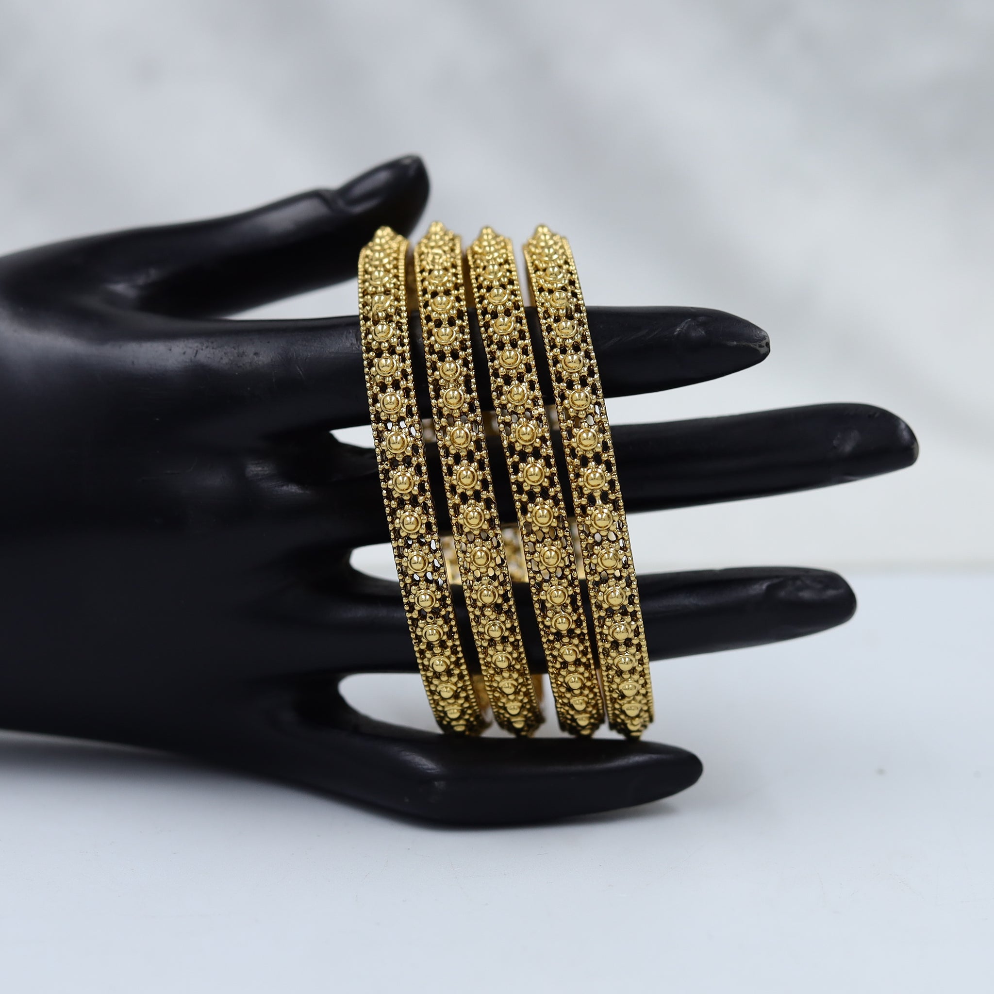 Antique Gold Finish Bangles/Kada 10207-28