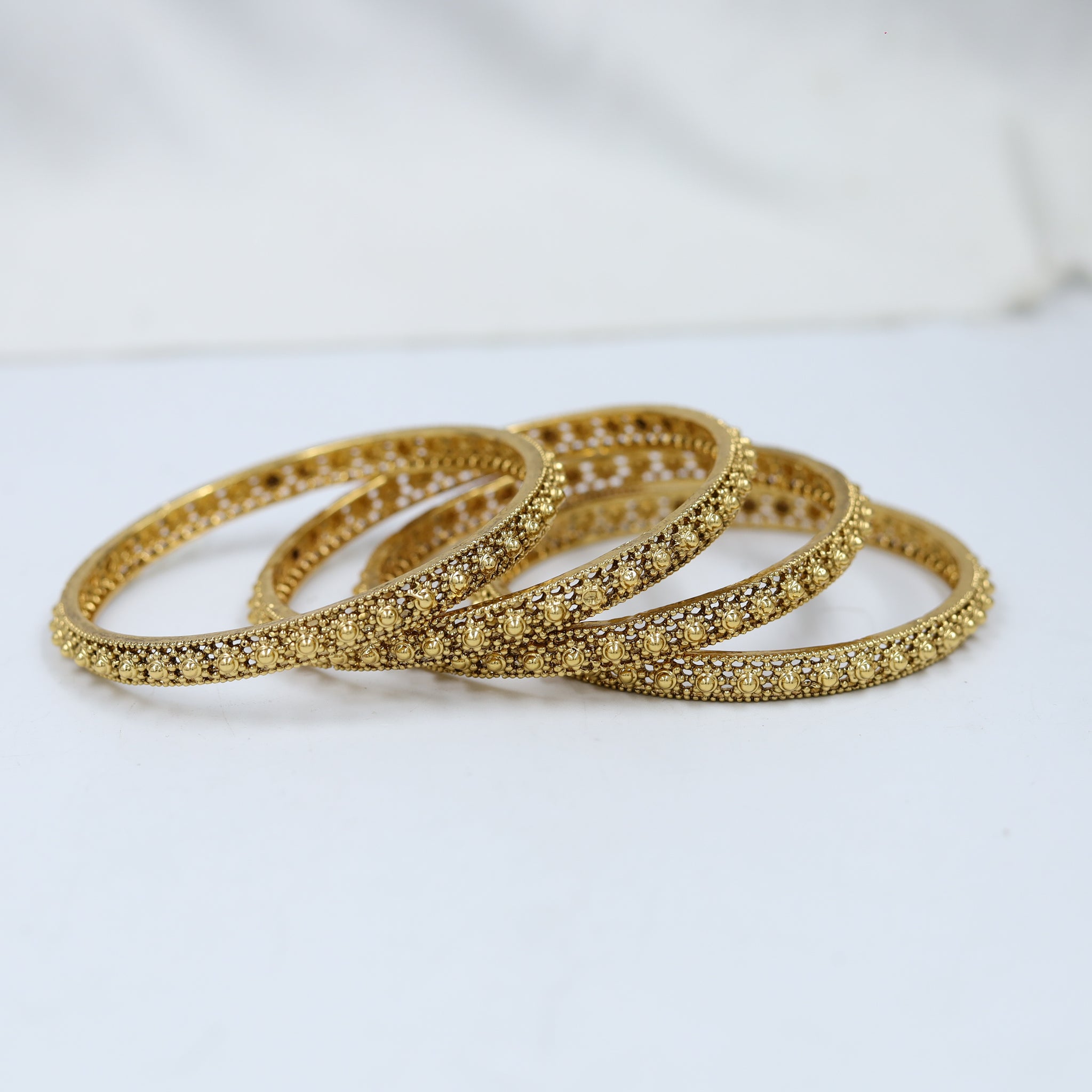 Antique Gold Finish Bangles/Kada 10207-28