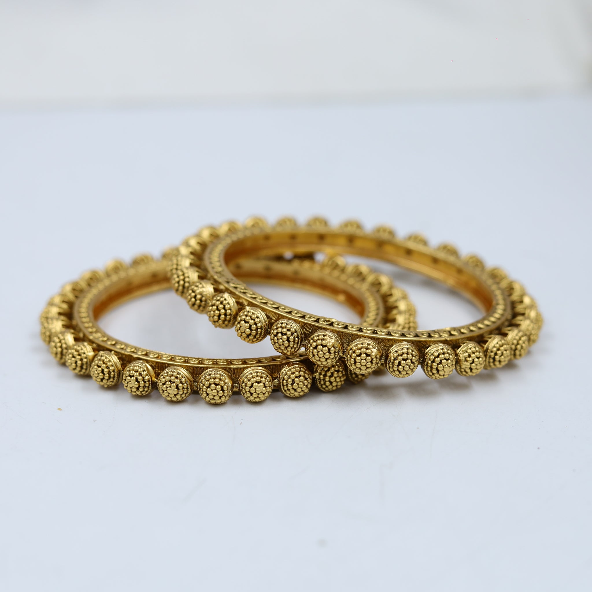 Antique Gold Finish Bangles/Kada 10215-28