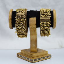 Temple Pearl Kada in Antique Gold Polish 12114