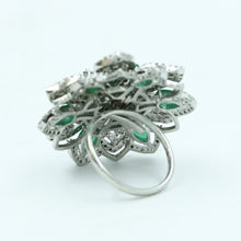 Zircon/AD Adjustable Cocktail Ring 18609-5791