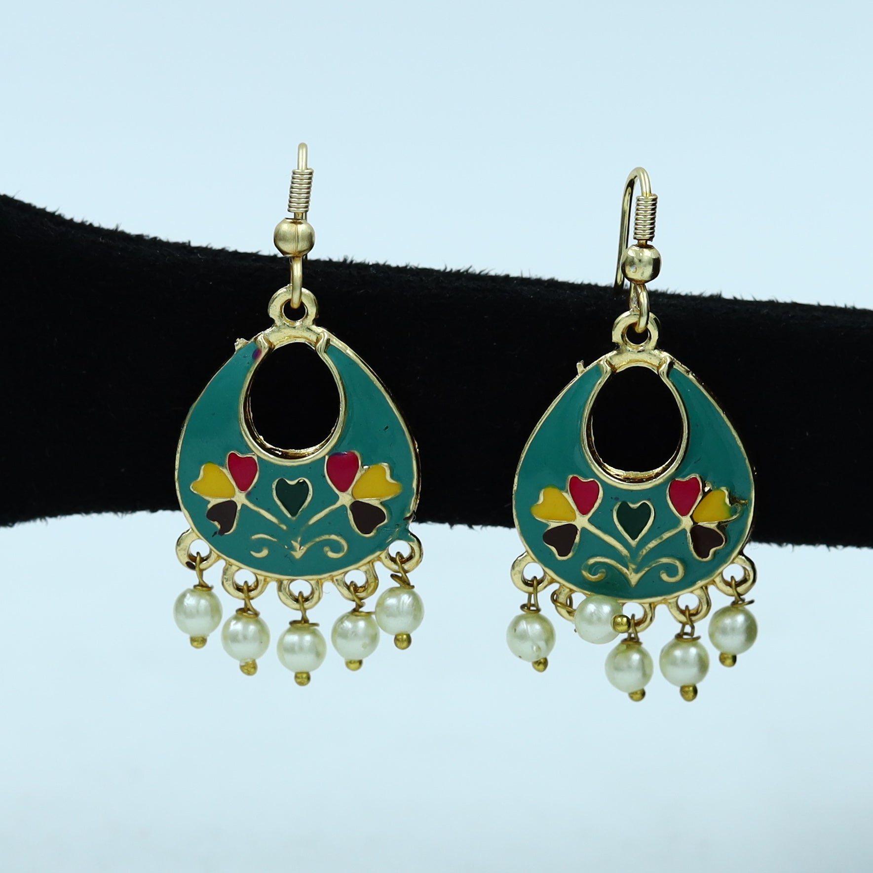 Meenakari Light Earring 13402-R