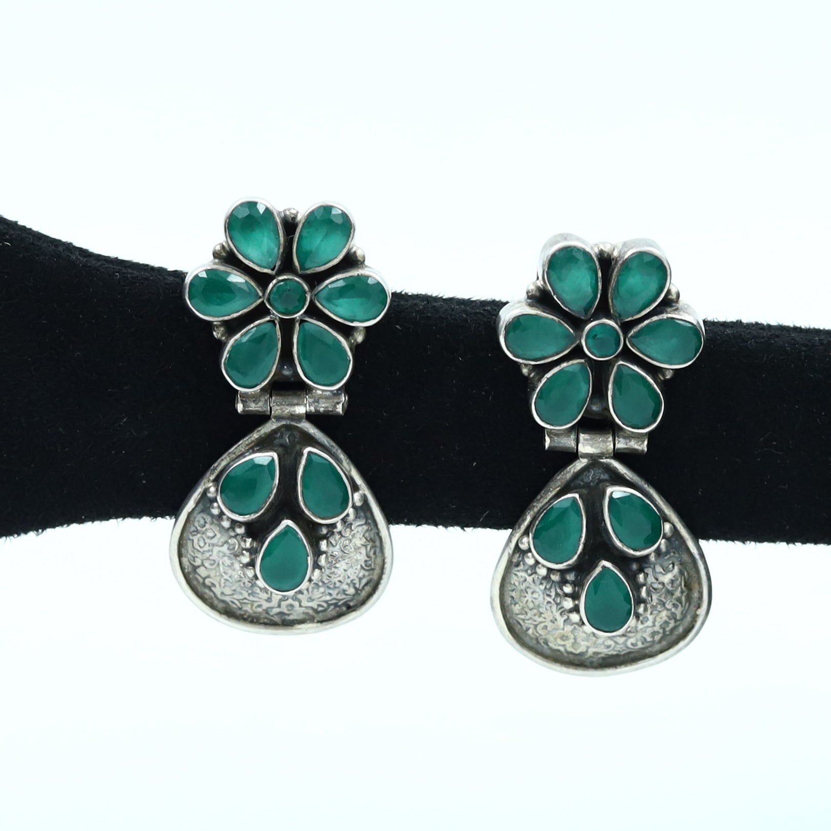 925 Pure Silver Cut Stone Earring 8577-2485