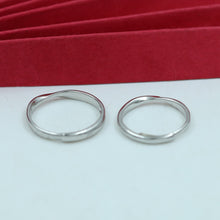 925 Hallmarked Pure Silver Adjustable Couple Ring 17252-22