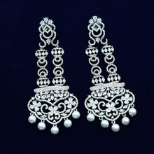 Stylish Zircon/AD Long Earring 12308-8724
