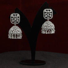 Silver Polish Zircon/AD Earring 6788-69 - Dazzles Jewellery