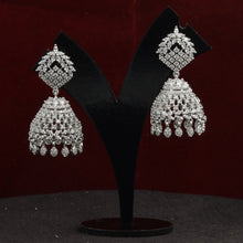 Silver Polish Zircon/AD Earring 6783-69 - Dazzles Jewellery