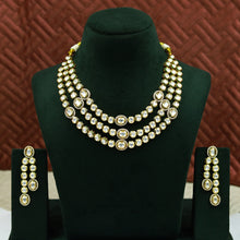 Layered Kundan Necklace Set 13318-34
