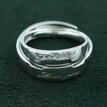 Pure Silver Couple Ring 14976-2118