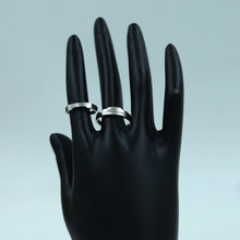 Pure Silver Couple Ring 14976-2118