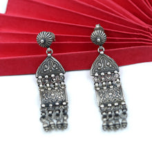 Pure Silver 925 Hallmarked Oxidized Earring 10221-5722