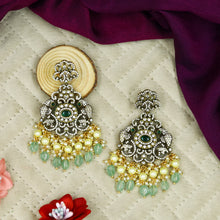 Antique Gold Plated Kundan Pendant Set 13343-21