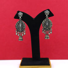 925 Pure Black Silver Earring 10223-5724