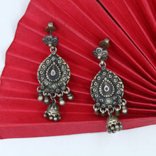 925 Pure Black Silver Earring 10223-5724