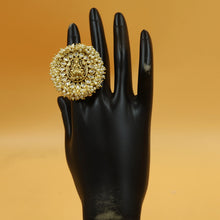 Antique Gold Temple Ring 19658-1