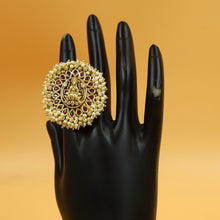 Antique Gold Temple Ring 19658-1