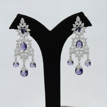 Round Neck Zircon/AD Necklace Set 12945-31