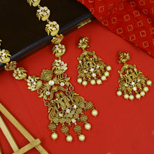 Krishna Radha Long Temple Necklace Set 5743-83