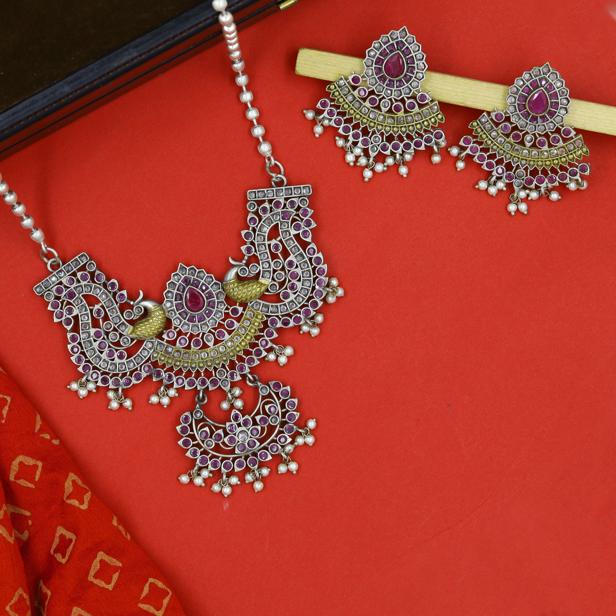 Oxidized Pendant Set Heavy 14790-59