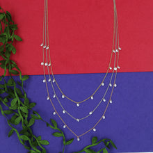 Round Neck Zircon/AD Necklace Set 15167-05
