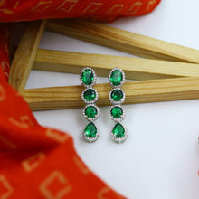 Round Neck Zircon/AD Necklace Set 13973-33