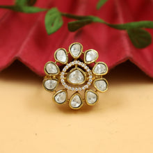 Moissanite Kundan Ring 19752-87