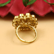 Moissanite Kundan Ring 19752-87