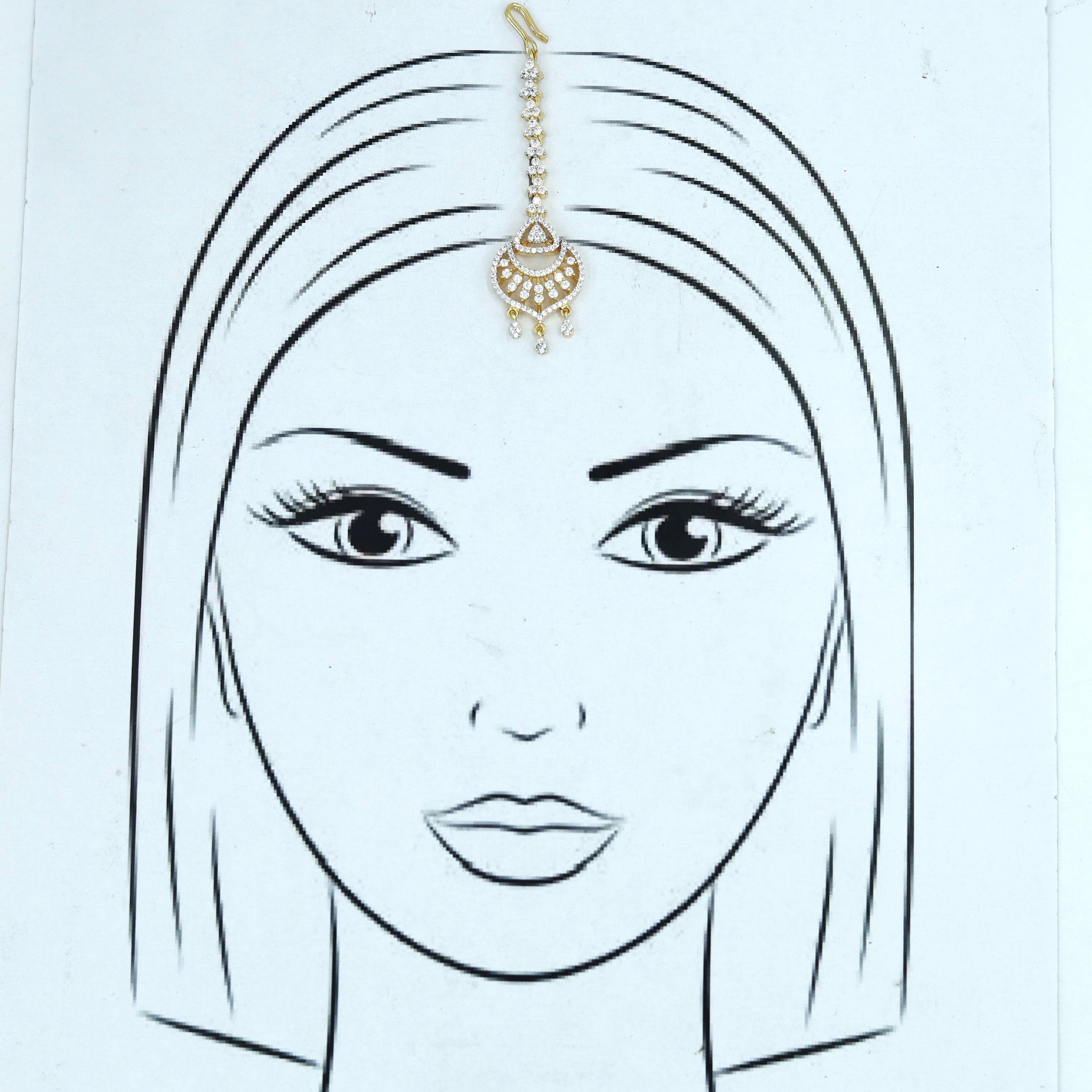 Zircon/AD Maang Tikka 15871-28