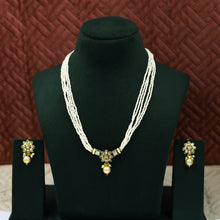 Round Neck Polki Necklace Set 13322-21