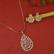 Light Zircon/AD Pendant Set 19397-69