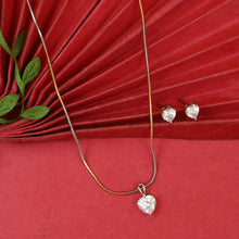 Light Zircon/AD Pendant Set 19565-08